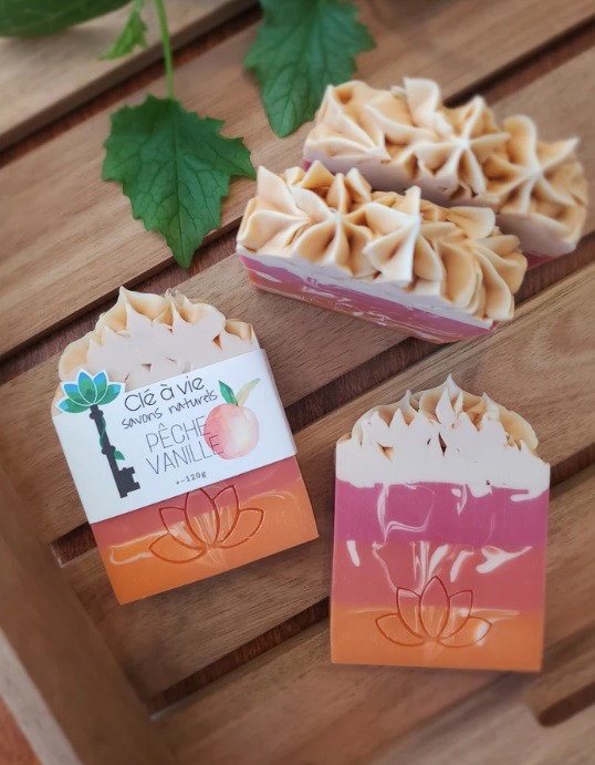 Savon Pêche/Vanille - Clé à vie